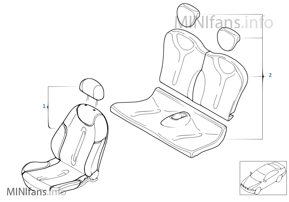 Sitzbezug MINI Design