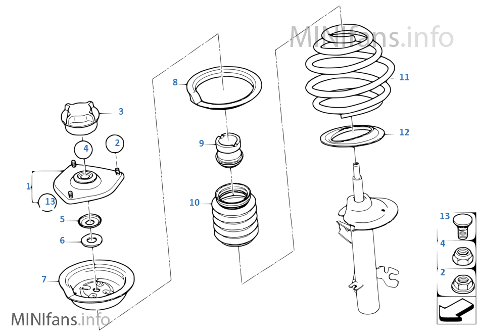 Mola helicoidal/suporte apoio/peças mont