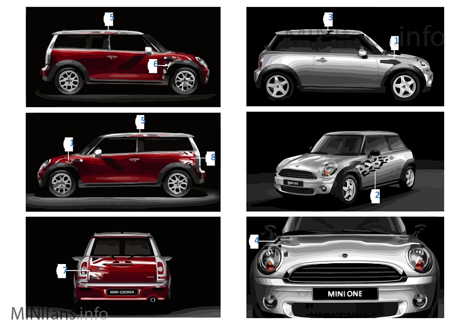 Decals for special series MINI Yours