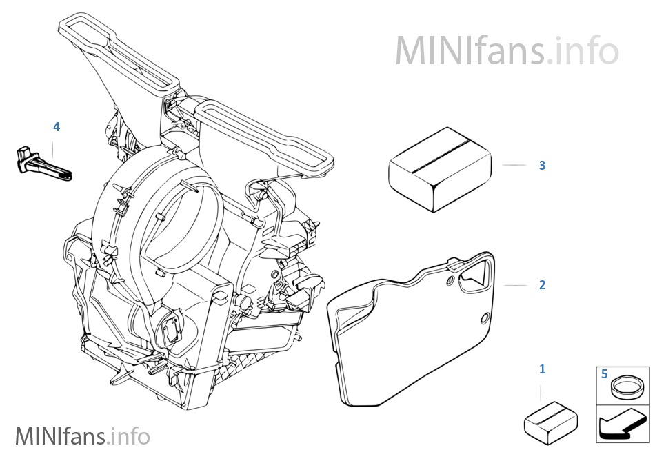 MINI BEV 냉난방 시스템 개별 부품