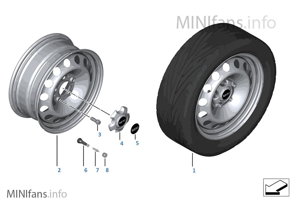 MINI disc wheel in steel