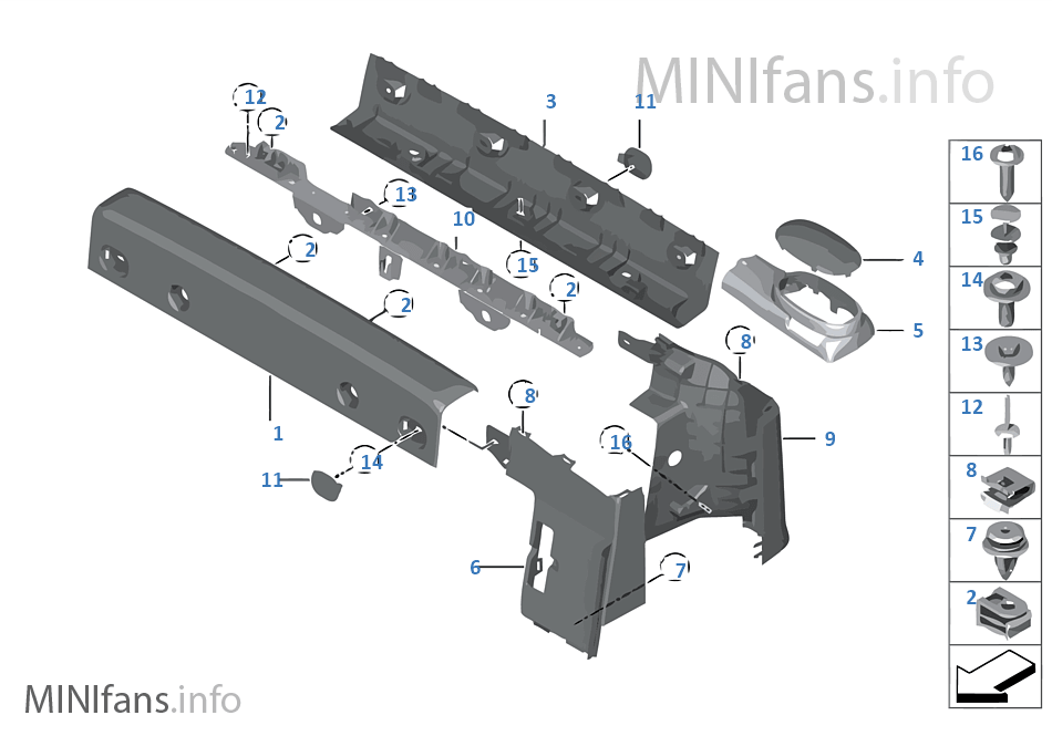 Trim panel roll bar