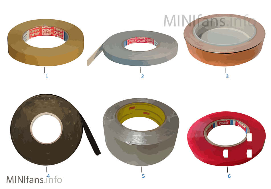 Masking, copper, anti-squeak tape