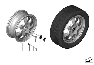 MINI alloy wheel 7-hole 81