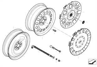 Колесный диск MINI сталь, дизайн 12