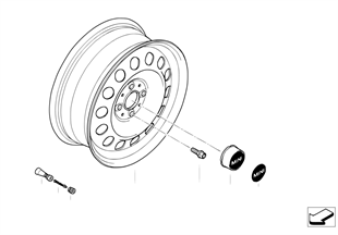 MINI 鋼製盤式輪輞 型號 12