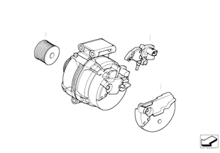 Alternator, individual parts 100/110A
