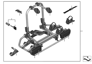 Rear bicycle carrier