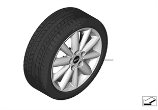 Winter tire & wheel Radial Spoke 508