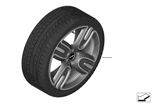 Winter tire&wheel MINI LA wheel GP2 R136