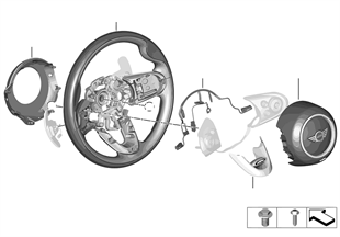 MINI Yours Sport steering wheel airbag