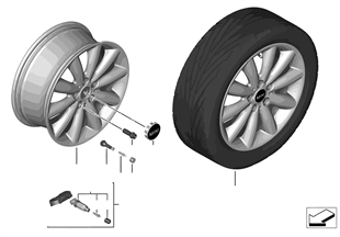 MINI LA wheel Cosmos Spoke 499 - 17''