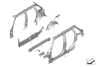 SINGLE COMPONENTS FOR BODY-SIDE FRAME
