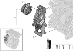 Cooling system - coolant pump/thermostat
