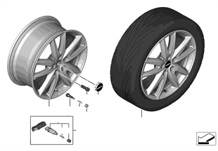 MINI LA wheel JCW grip spoke 520 - 18"