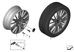 MINI LM wheel High Spoke 596