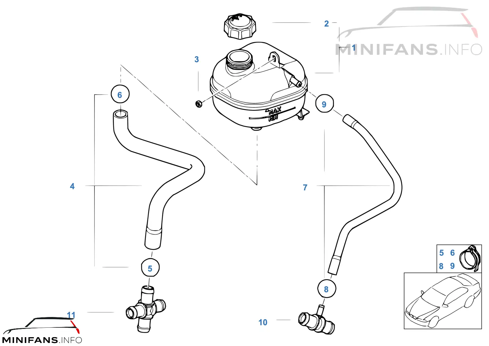 Vase d'expansion/conduites