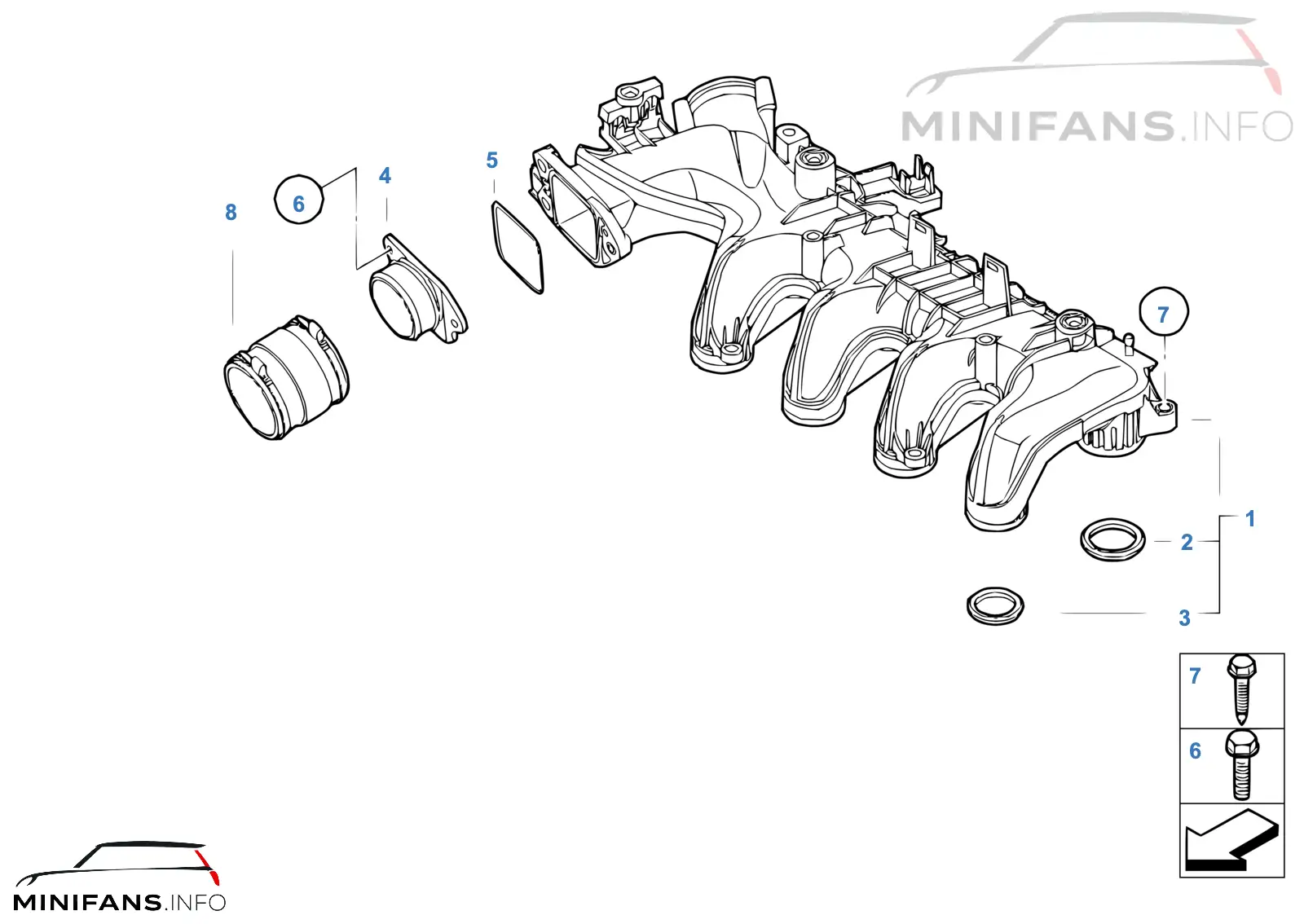 Intake manifold system-AGR
