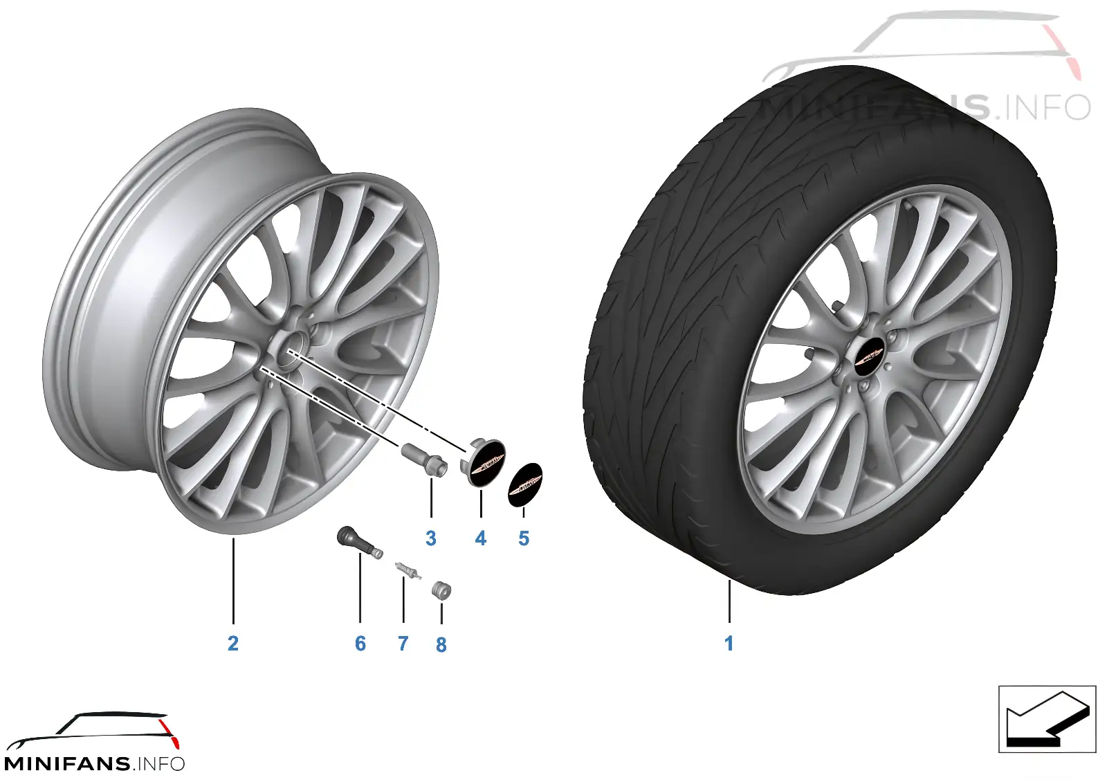 JCW LM Rad Cross Spoke R113