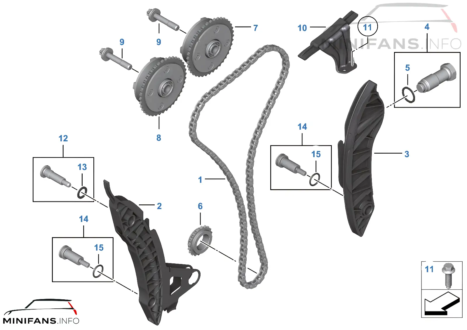 Timing and valve train-timing chain