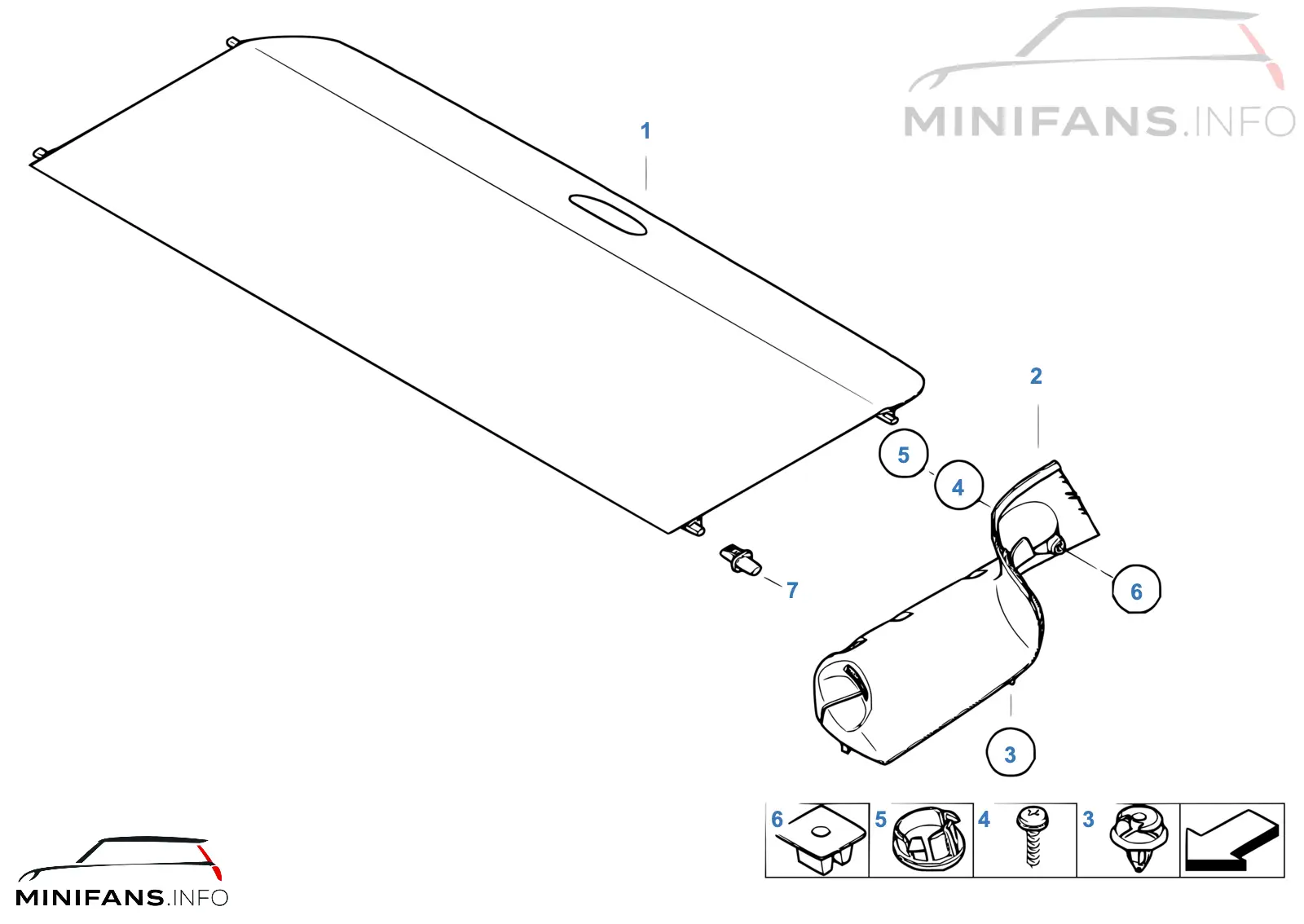 Painel protecção compartimento mala