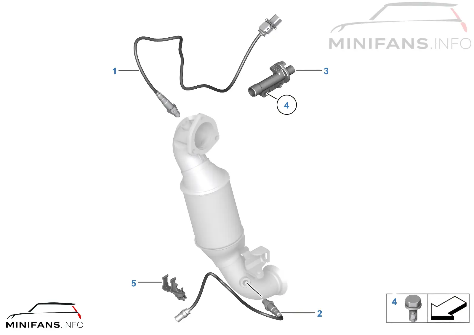 Piezas de montaje de sonda lambda