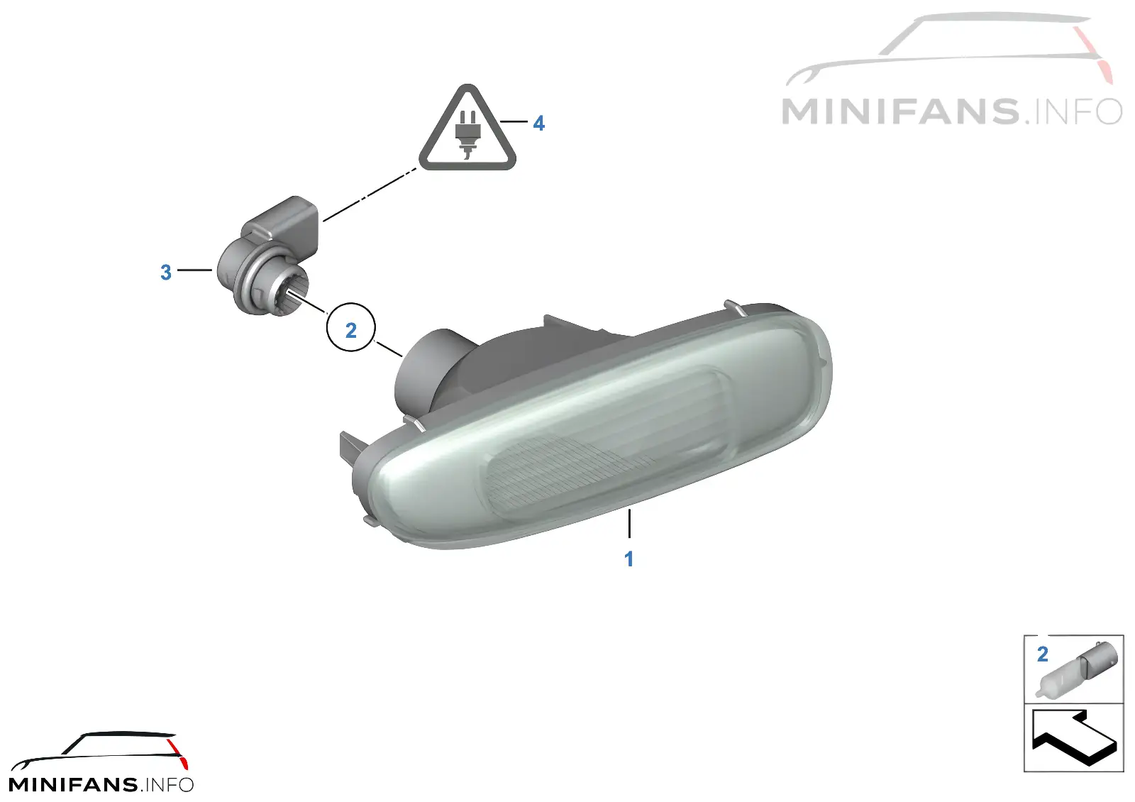 Reversing lamp