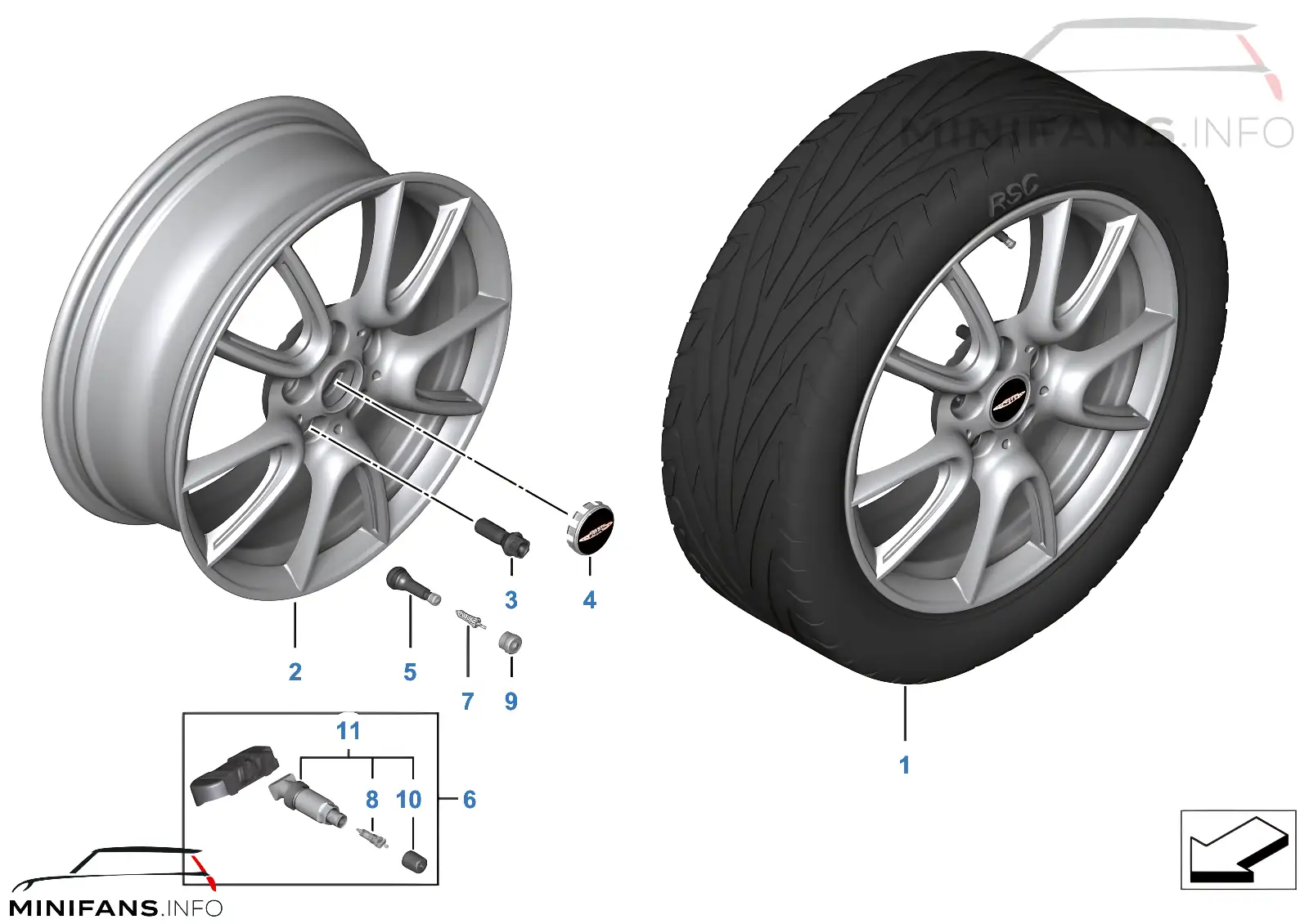 ล้ออัลลอย Double Spoke 534 ของ MINI