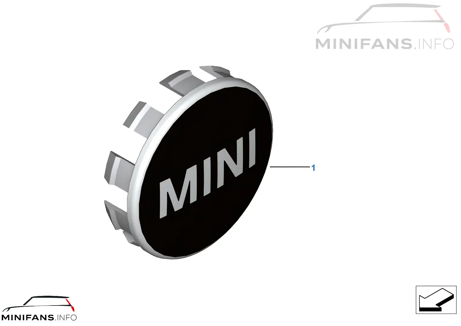 MINI kryt náboje