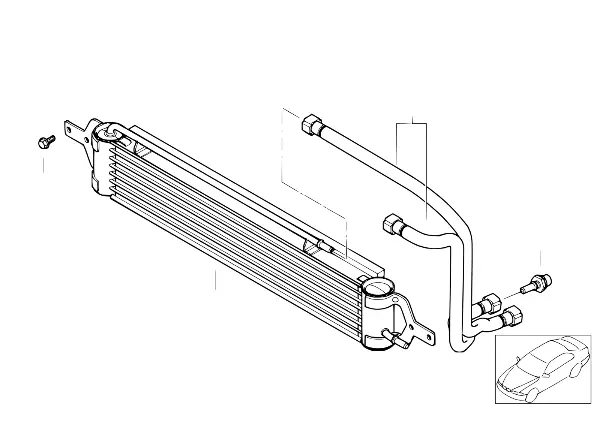 Radiateur d'huile/tuyau de rad.d'huile