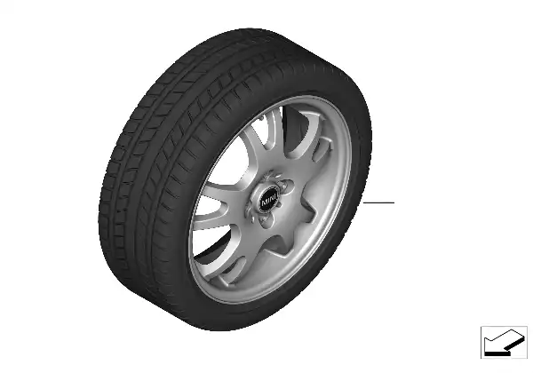 冬季车轮组 双轮辐 R87 - 16"