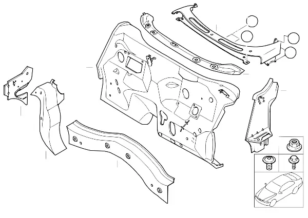 Splash wall parts