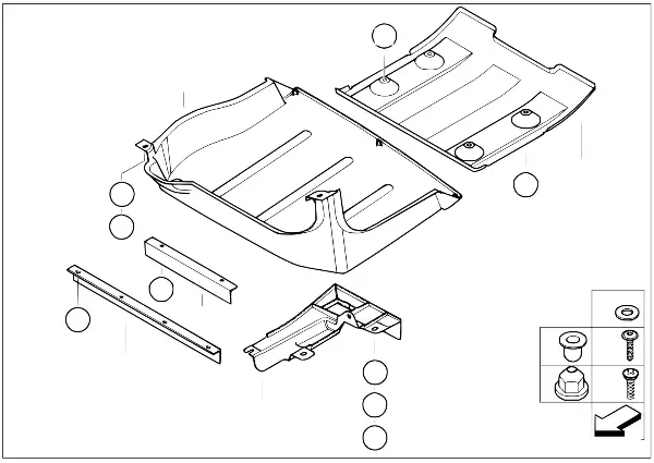 Onderbodembekleding achter