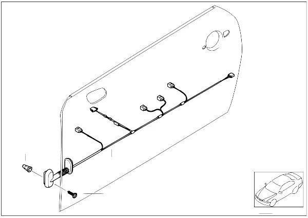 Door cable harnesses