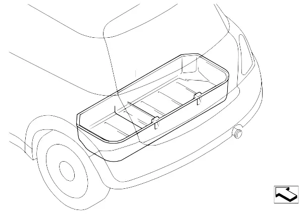 Luggage compartment pan