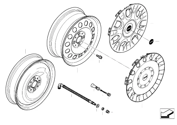 MINI velg staal style 12