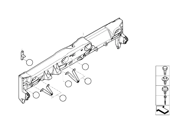 Draagbalk instrument paneel