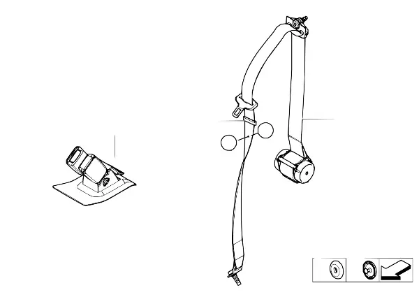 Ceinture de sécurité arrière