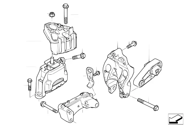 Suspension moteur
