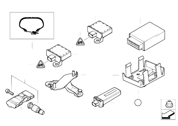Tire pressure control (RDC) - ctrl unit