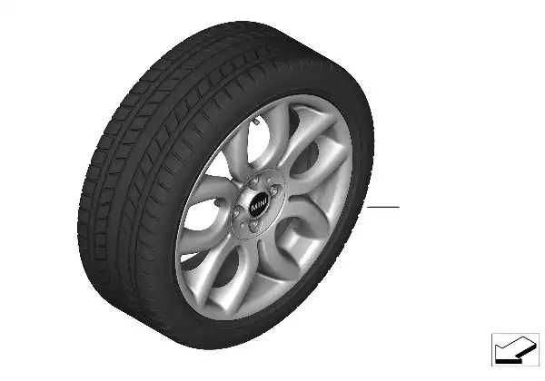 冬季车轮组 Flame Spoke R97 - 17"