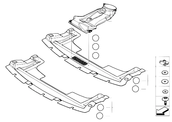 Bodembeplating vóór