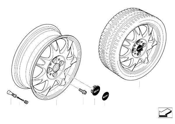 MINI 輕質合金輪輞 Delta Spoke 96