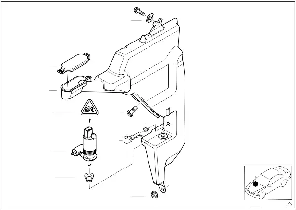 Windshield cleaning container