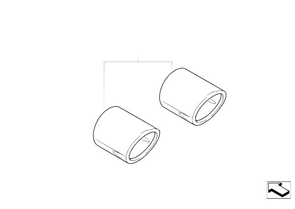 Embout tuyau d'échappement chrome