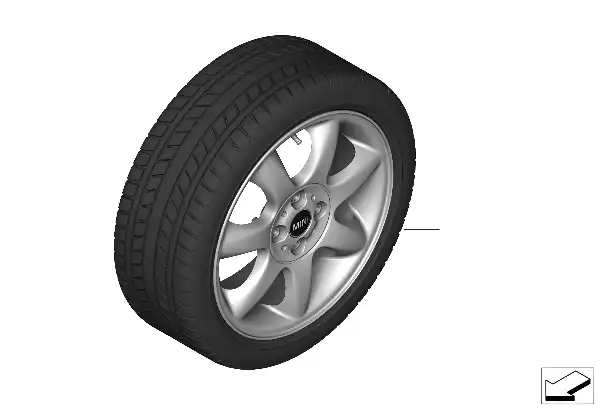 冬季车轮组 Bridge Spoke R94 - 16"