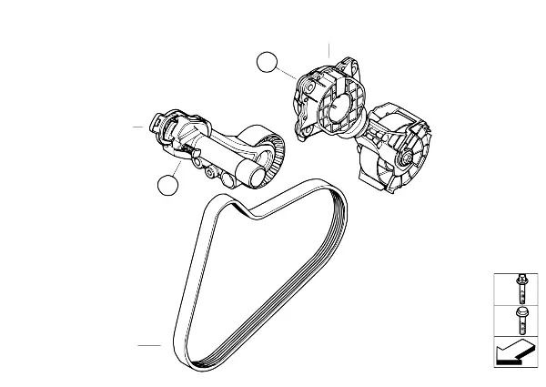 ウォーターポンプ/オルタネーター用ベルト