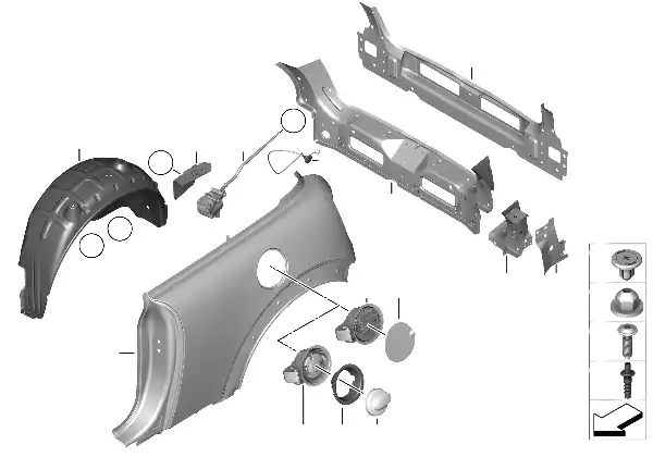Side panel/tail trim