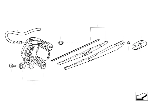 零件 后窗清洗装置