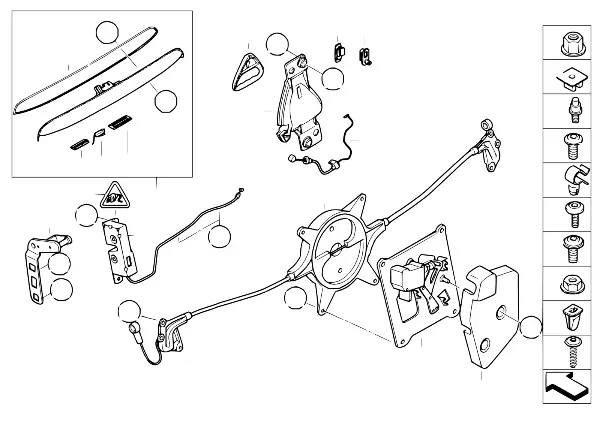 Trunk lid/closing system